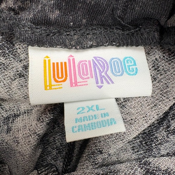 LuLaRoe Shorts Bundle Womens 2XL Pink Blue Black Elastic High Paperbag Waist - Picture 12 of 16